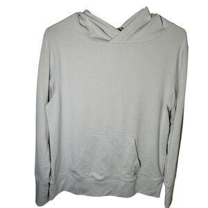 Vuori Light Gray Crossover Hoodie Pullover